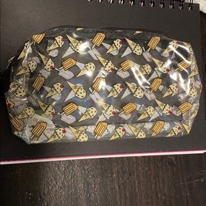 Ipsy Makeup Bag: See-through Ice Cream Print